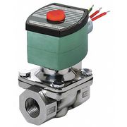 Redhat 24V DC Stainless Steel Solenoid Valve, Normally Closed, 1/2 in Pipe Size 8210G087