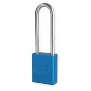 American Lock Lockout Padlock, KD, Blue, 1-7/8"H A1107BLU