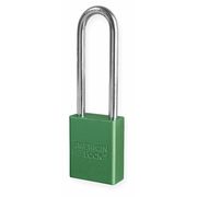 American Lock Lockout Padlock, KD, Green, 1-7/8"H A1107GRN