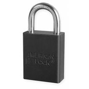 American Lock Lockout Padlock, KD, Black, 1-7/8"H A1105BLK