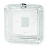 Zoro Select Universal Thermostat Guard, Off-White, Plastic 4E644
