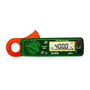 Extech Clamp Meter, LCD, 200 A, 0.9 in (23 mm) Jaw Capacity, Cat III 300V Safety Rating 380941