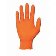 Ansell High Visibility Exam Gloves, Nitrile, Powder Free Orange, 2XL, 100 PK N485