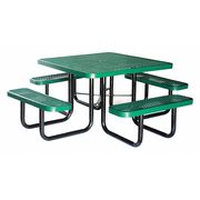 Zoro Select Picnic Table, 80" W x80" D, Green 4HUR2