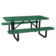 Zoro Select Picnic Table, 72" W x62" D, Green 4HUR6