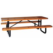 Zoro Select Picnic Table, W x96" D, Brown 4HUX3