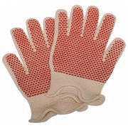 Condor Heat Resistant Gloves, White/Rust, L, PR 4JF36