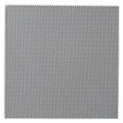 Zoro Select 6 to 14 in Square Perforated Ceiling Tile Diffuser, White 4JRL2