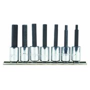 Proto 3/8" Drive Hex Bit Set, Metric, 7 pcs J4990-SMA