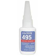 Loctite Instant Adhesive, 1 fl oz, Bottle, Clear, Superbonder 495 135467