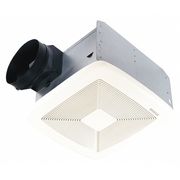 Broan Ceiling Bathroom Fan, 80 cfm cfm, 6 in Duct Dia., 120V AC, Energy Star® Certified QTXE080