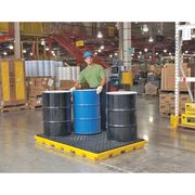 Ultratech Drum Spill Containment Deck, 75 gal Spill Capacity, 8 Drum, 12,000 lb., Polyethylene 1075