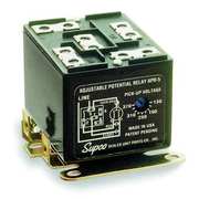 Supco Potential Relay, Adjustable, - Contact Rating (Amps), 110-370 Volts, - Time Delay APR5