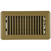 Zoro Select 8" x 4" Brown Floor Register 4MJE2