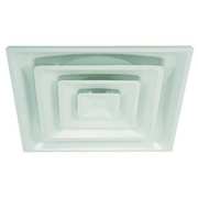 Zoro Select Ceiling Diffuser, Square, 8 in, White, Steel 4MJV3