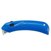 Pacific Handy Cutter Safety Knife, Multipurpose, 5 1/2 in Length, Rounded Safety Blade, Ergonomic Handle, Blue RSC-432