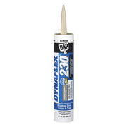 Dap Indoor & Outdoor Sealant, 10.1 oz, Cartridge, Almond, Acrylic Polymer Base 70798-18288