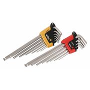 Wiha 22-Piece Hex Key Set, Metric/SAE L-Shape, Chrome, Plastic Holder 66992