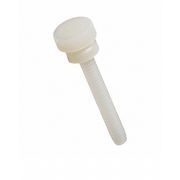 Zoro Select Thumb Screw, 1/4"-20 Thread Size, Round, Plain Nylon, 73/200 in Head Ht, 1 in Lg, 10 PK 092520100T