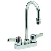 Delta Manual 4" Mount, 2 Hole Gooseneck Bathroom Faucet, Chrome 27C4843