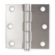 Zoro Select 3 in W x 3 in H zinc plated Door and Butt Hinge 4PA59