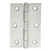 Zoro Select 2 in W x 3 in H zinc plated Door and Butt Hinge 4PA57