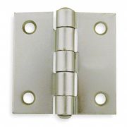 Zoro Select 2 in W x 2 in H zinc plated Door and Butt Hinge 4PA62