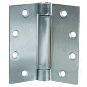 Zoro Select 2 in W x 4 in H Satin Chrome Spring Hinge 4PA79