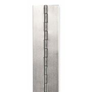 Zoro Select 2 in W x 72 in H Steel Continuous Hinge 2ZER7