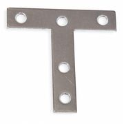 Zoro Select T Plate, Steel, 3 In W 1WDK4