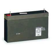 Lithonia Lighting Battery, Lead Calcium, 6V, 6.5A/HR. ELB 0607