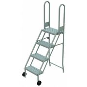 Tri-Arc 64 in H Steel Tilt and Roll Ladder, 4 Steps KDMF104166