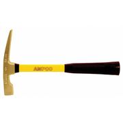 Ampco Safety Tools Bricklayers Hammer, 48 Oz, Nonsparking H-10FG