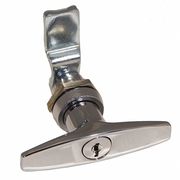 Zoro Select Cam Latch, Keyed, Polished Chrome 4RRG5