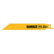 Dewalt 6" 18 TPI Straight Back Bi-Metal Reciprocating Blade (5 pack) DW4811