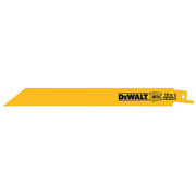 Dewalt 8" 18 TPI Straight Back Bi-Metal Reciprocating Blade (5 pack) DW4821