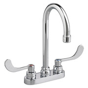 American Standard Dual Handle 4" Mount, 2 Hole Bathroom Faucet, Polished chrome 7500170.002