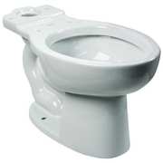 American Standard Toilet Bowl, 1.1 to 1.6 gpf, Pressure Assist Tank, Floor Mount, Elongated, White 3483001.020