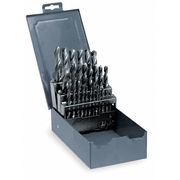 Westward Jobber Drill Set, 3/8 Shank, 29 PC, HSS 5UDP2