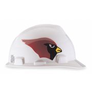 Msa Safety Front Brim NFL Hard Hat, Type 1, Class E, One-Touch (4-Point), Red 818384