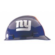Msa Safety Front Brim NFL Hard Hat, Type 1, Class E, One-Touch (4-Point), Blue 818403