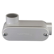 Cantex Conduit Outlet Body, PVC, LL, Conduit Outlet Hub Size: 3/4" 5133661