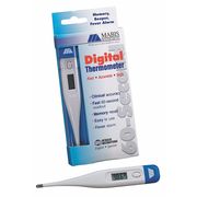 Mabis Digital Thermometer, Oral, 2-7/64 In. L 15-691-000