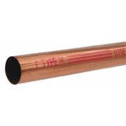 Streamline Straight Copper Tubing, 1 1/8 in Outside Dia, 2 ft Length, Type M MH10002