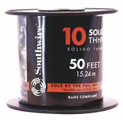 Southwire Building Wire, THHN, 10 AWG, 50 ft, Black, Nylon Jacket, PVC Insulation 11595617