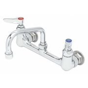 T&S Brass Manual, 8" Mount, 2 Hole Low Arc Kitchen/Bathroom Faucet B-0232