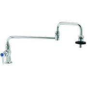 T&S Brass Swing Pot Filler, Chrome, 1 Hole, ADA Compliant B-0590