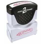 Accu-Stamp2 Microban Message Stamp, Faxed, 3/16" 038848