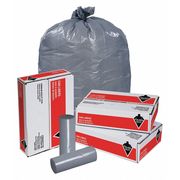 Tough Guy 40 Gal - 45 Gal Trash Bags, 40 in x 46 in, Super Heavy-Duty, 1.5 mil, Gray, 100 Pack 4YPA5