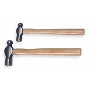 Westward 2-piece Ball Peen Hammer Set, 12-24 oz., Hickory Handle 4YR62